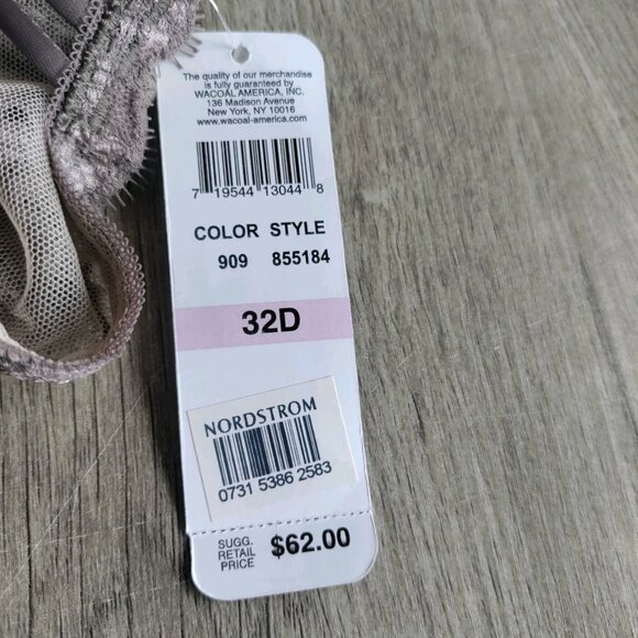 Wacoal Captivation Bra 855184 Size 32D Unlined‎ Underwire Balconette - Picture 5 of 6